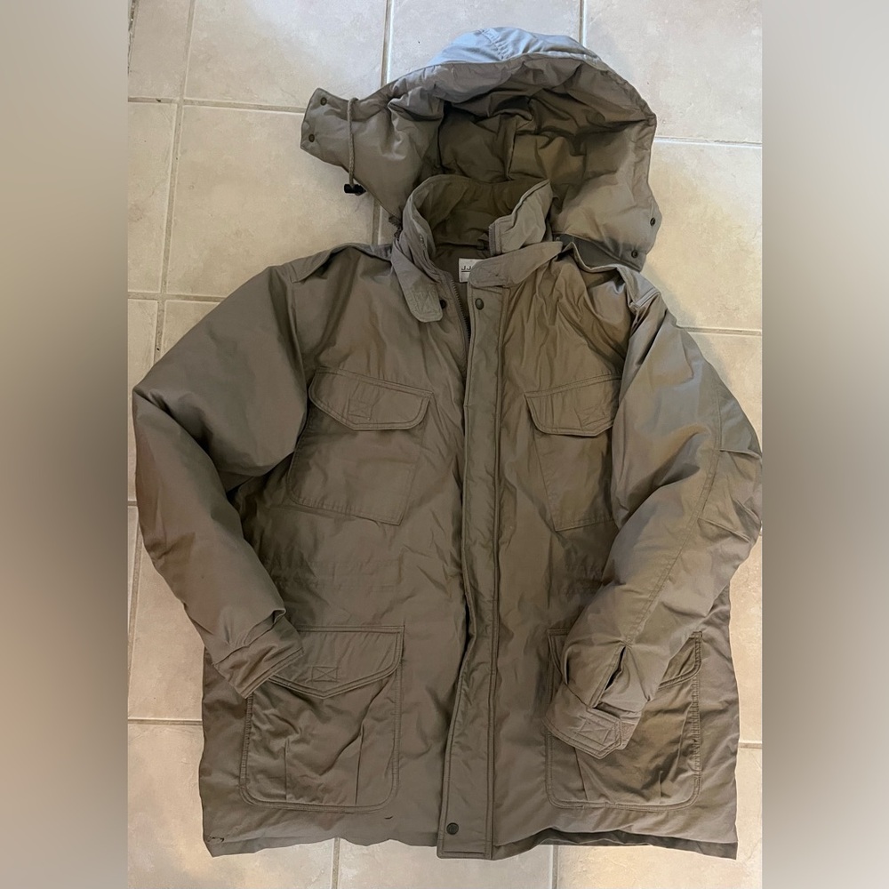 Men's Tan Hooded Winter Coat - JJ Cochran